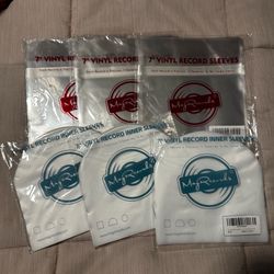 7 Inch Record Sleeves - 75 Inner & 75 Outer Sleeves