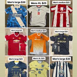Soccer Jerseys All For $150