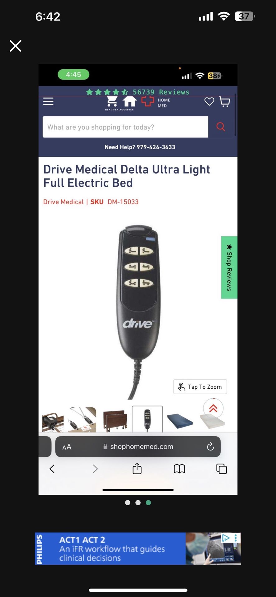 Drive Medical Electric Hospital Bed – Like New Condition