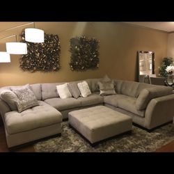 Gray Cindy Crawford sectional 