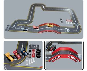FAO SCHWARTZ RACE CIRCUIT WOODEN PLAY TRACK