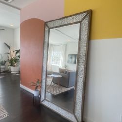7ft Mirror Real Wood 