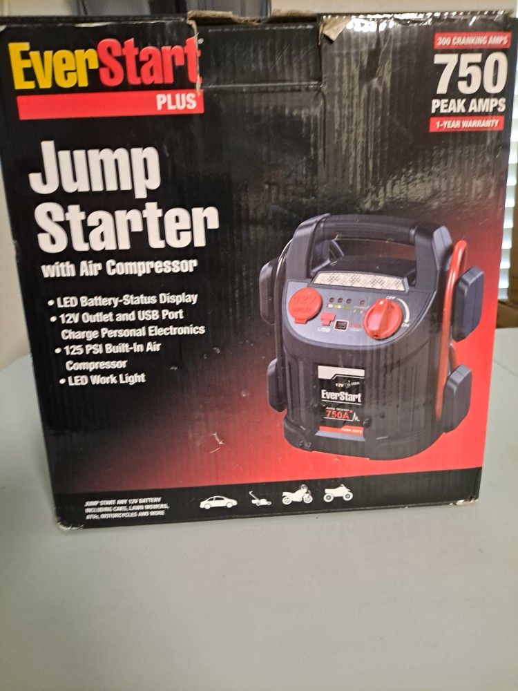 EverStart EverStart 750 Amp Jump Starter with Air Compressor for Sale