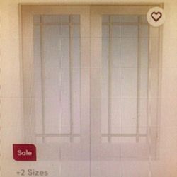 Glass French Interior Door 72 X 80