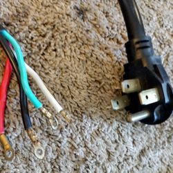 🍀HDX 6' 50 Amp 4-Prong Range Power Cord USED #575052 Oven Stove 