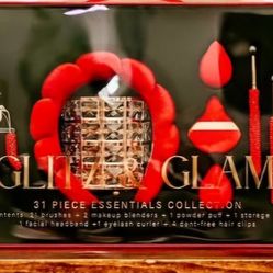 Red Makeup Brush Set