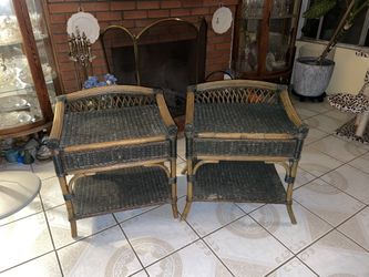 Wicker Nightstands 