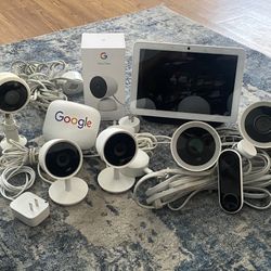 Google Security Kit (Cameras, Doorbell, Hub Max, Wi-Fi)