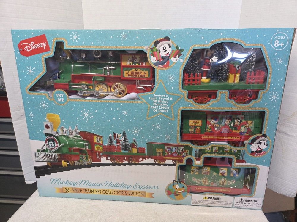 Disney's Mickey Mouse 36pcs Holiday Express Train Set (Price Is Firm)