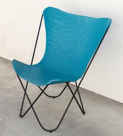 Painted Metal Butterfly Chair Mid Century Patio