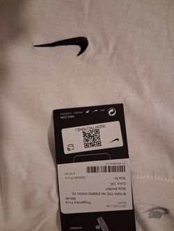 Nike white t shirt size xl mens