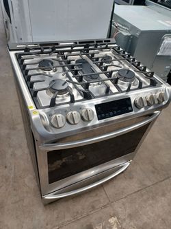 LG STAINLESS STEEL SLIDE IN DUAL FUEL RANGE
