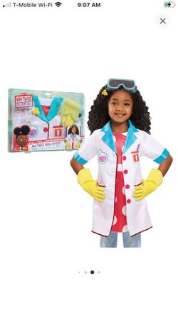 Ada Twist Scientist Dress Up Set 4-6x Brand New