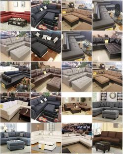 Any Sofa or Sectional just 42 bucks down!
