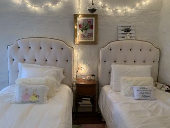 TODAY ONLY Matching Restoration Hardware Twin bed Headboards