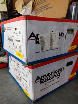 2x American Racing TORQ THRUST M Anthracite Gray Wheel 17x8; 30mm Offset (94-98 Mustang)