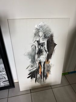 Abstract Figurative Canvas Painting