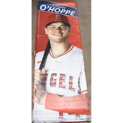 2025 Logan O'Hoppe Angels Team Issued Street Banner