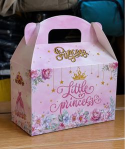 1 6 Pcs Princess Prince Birthday Party Favor Boxes Wedding Decorations Supplies