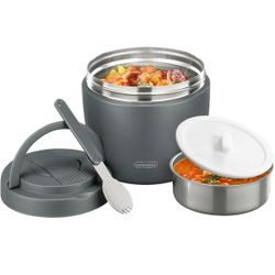 Recipiente Termico Para Comida Caliente De Acero Inoxidable A Prueba De Fugas