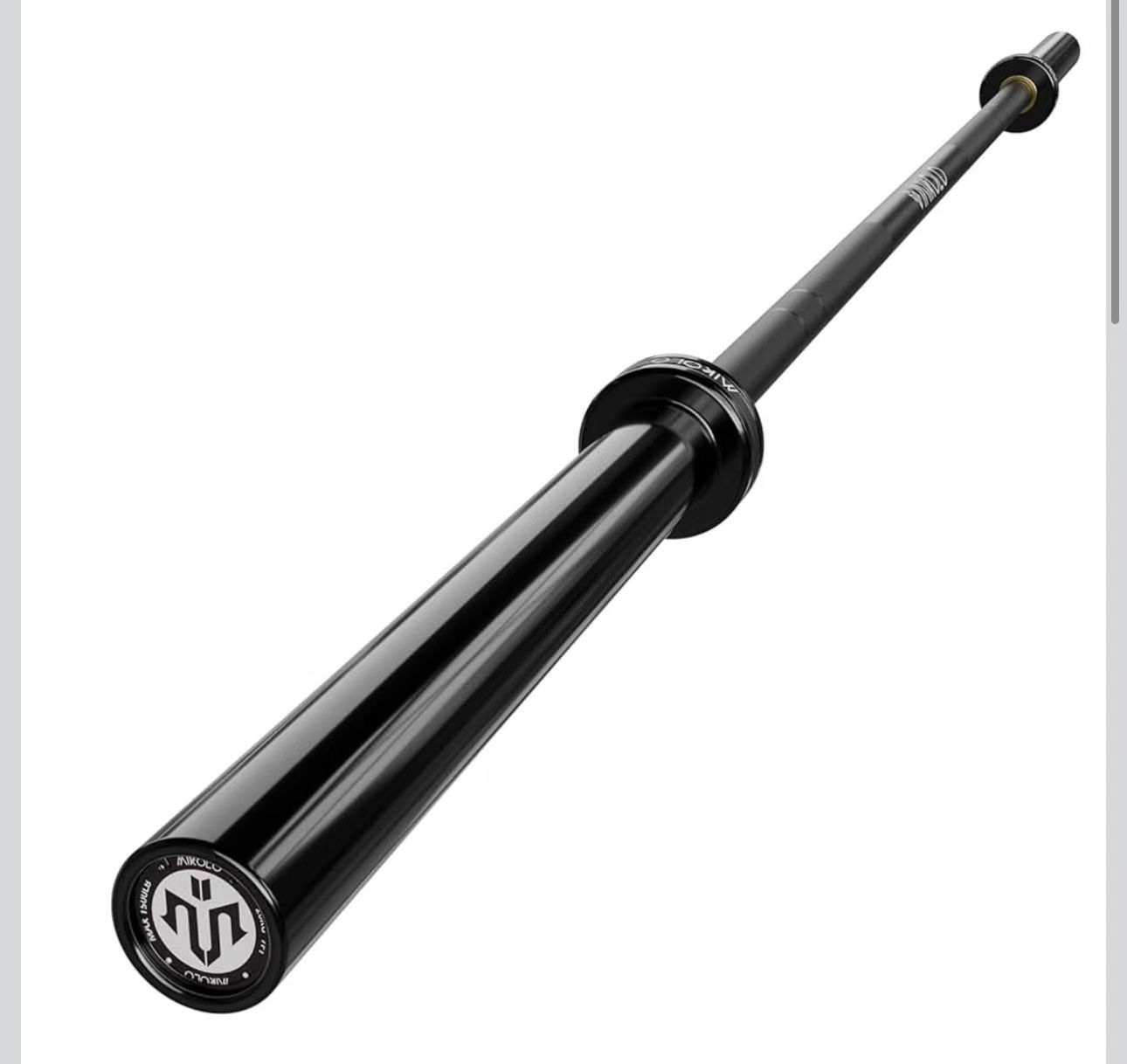 Mikolo 7ft Olympic Barbell, Barbell for Weightlifting and Powerlifting 45lb, Olympic Bar for 1500lbs Capacity, Weight Bar Fit 2” Standard Weights (KF3