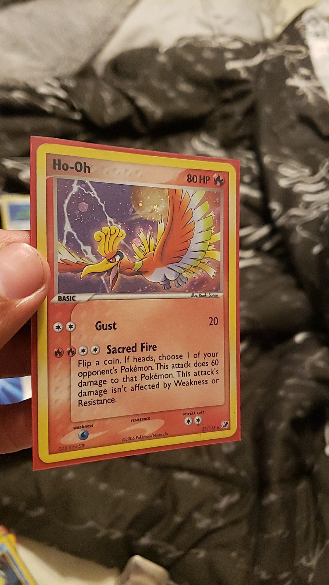Ho-oh pokemon card 27/115 (holographic)