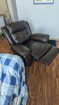 Leather Rocking Recliner - Pickup Needed