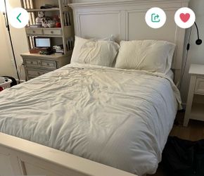Queen Size bed frame with Mattress NOT SOLD