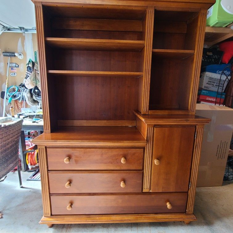 Dresser And Bookcase Combo