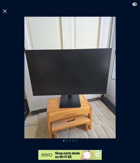 27" Computer Monitor/2 Like New Computer Monitor With Stands/LG 27MP 400/27 inches/Screen/Electronics