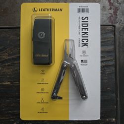 LEATHERMAN, Sidekick Pocket Size Multitool with Spring-Action Pliers and Saw, Stainless Steel
