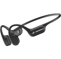 Swimming headphones, underwater swimming earphones, IP68 waterproof bone conduction headphones - Bluetooth 5.4, wireless MP3 player with built-in 32GB