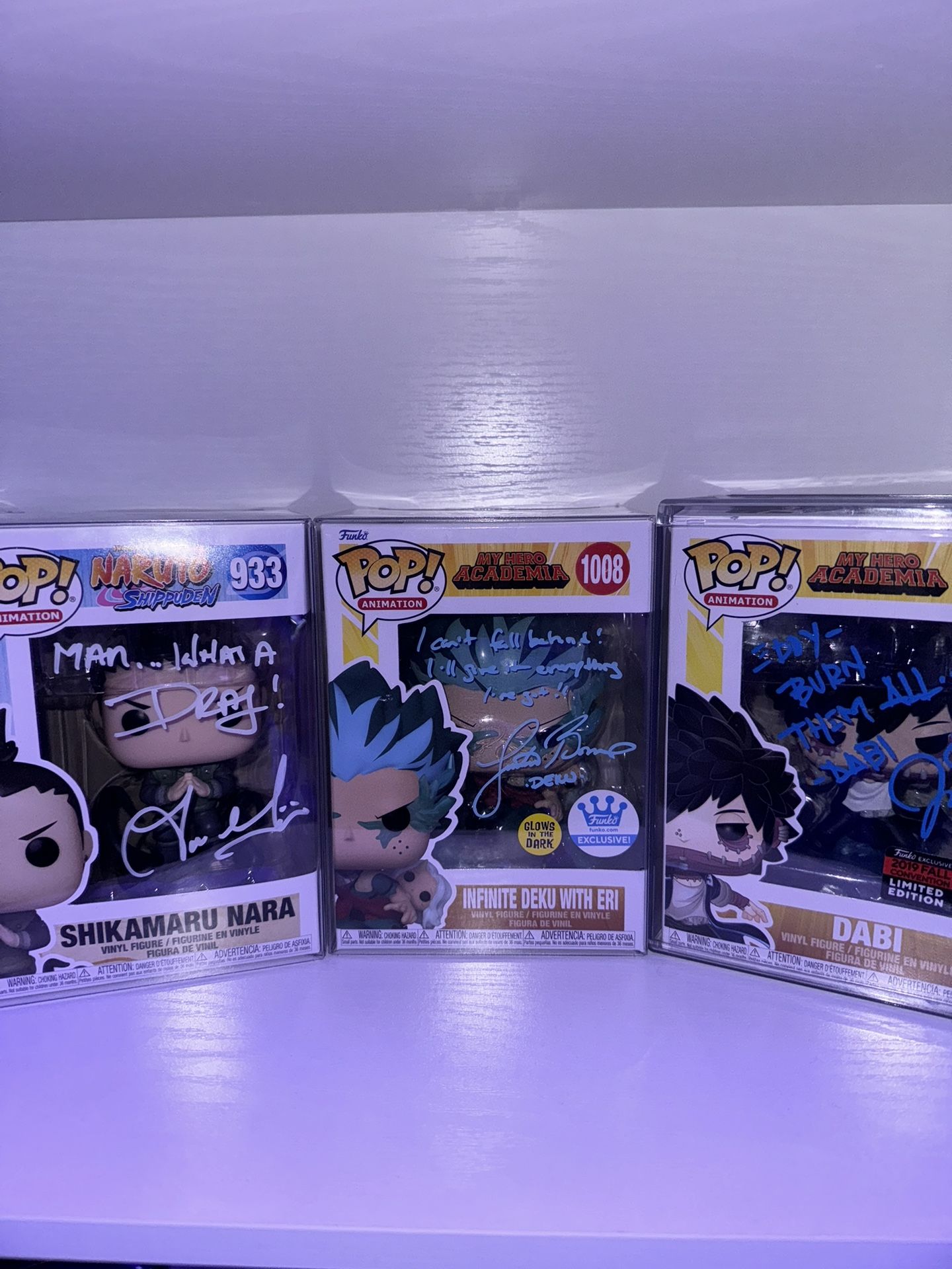 Signed Authentic Funko Pops!!