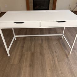 White Big IKEA Desk 