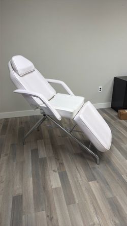 White Reclining Facial Esthetician Chair