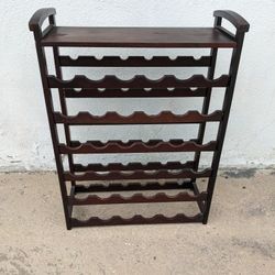 36 Bottle Maple Wine Rack with Top and Baseboard
