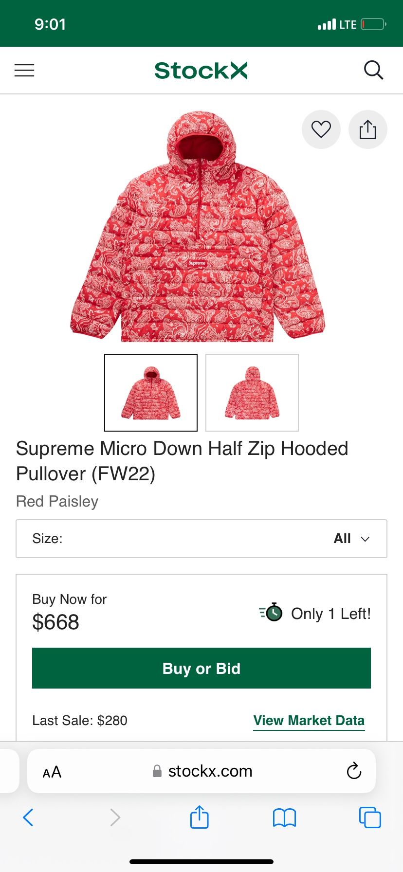 Supreme Paisley Puffer Suit 