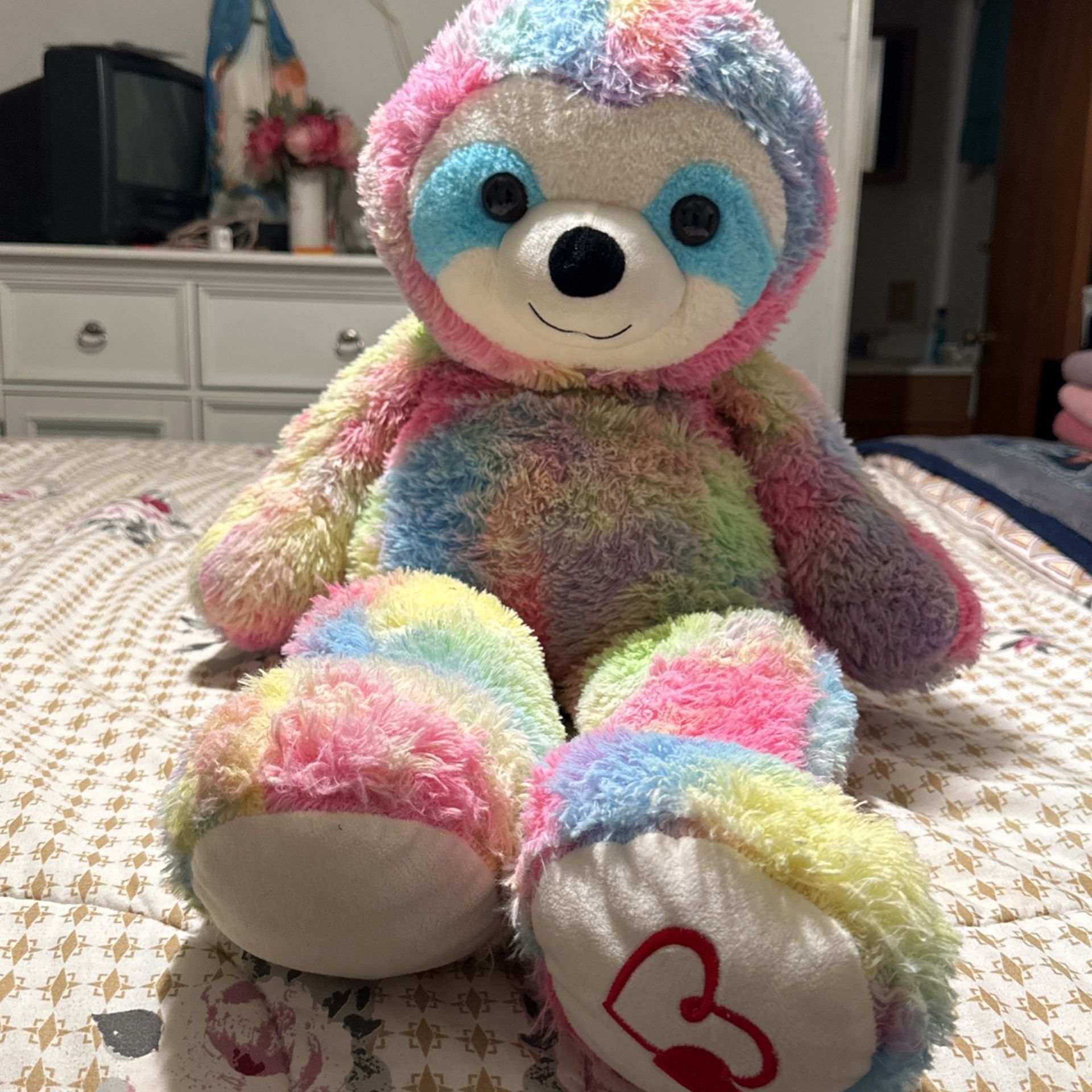 Giant Multi-colored Teddy Bear