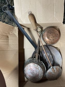 Vintage Copper Pans - Decorative (4)