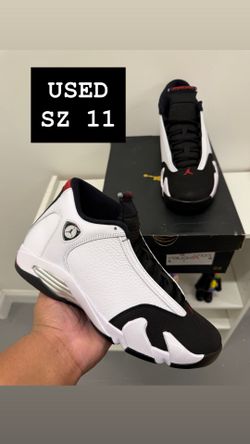 USED Air Jordan 14 black Toe SZ 11