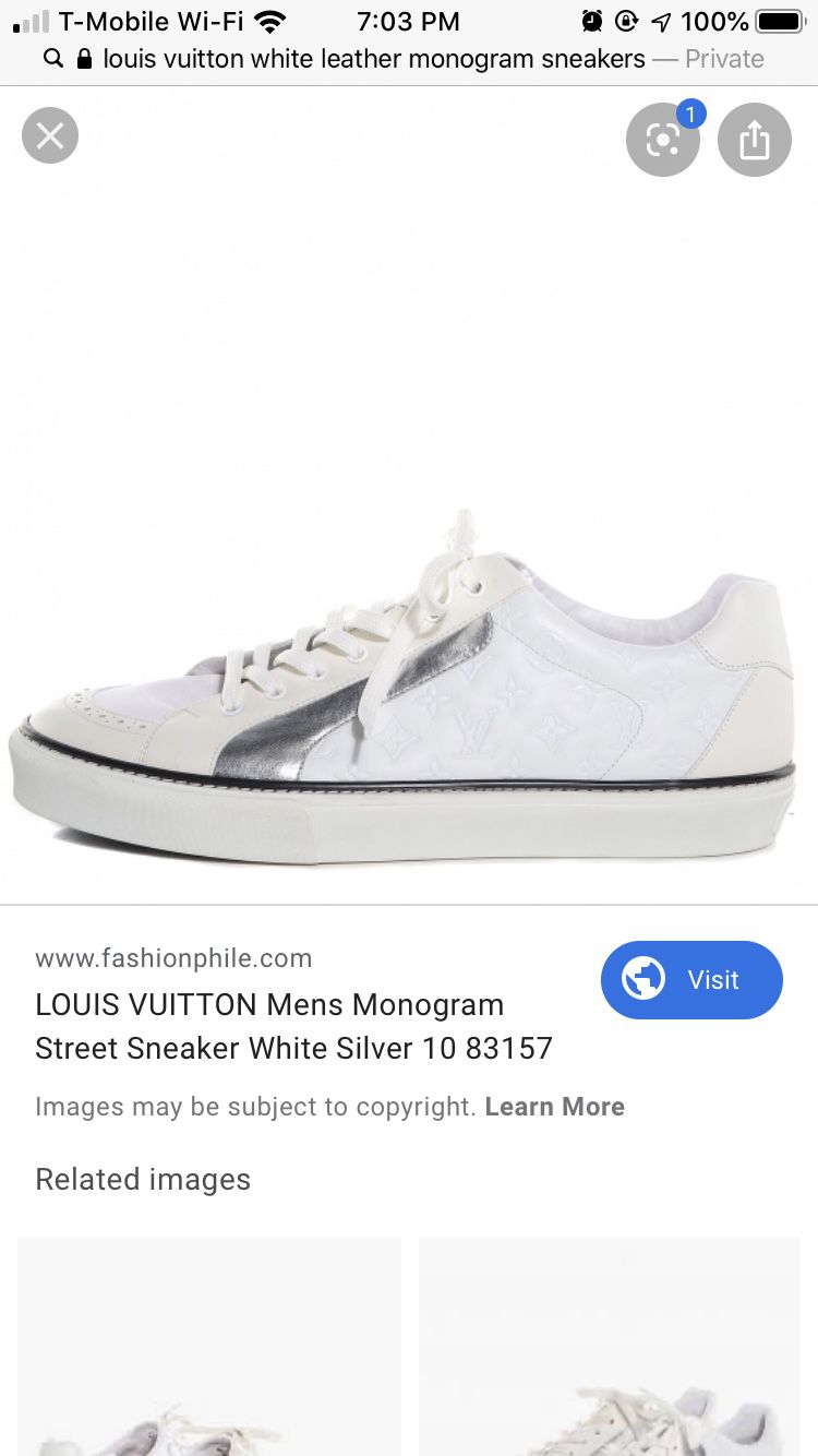 Louis Vuitton low top monogram