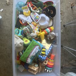 Box Of Baby Toys 0-18 Months 