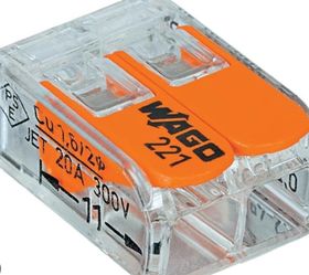 221-412 WAGO LEVER NUTS SPLICING CONNECTOR  100 PC WITH LEVERS  FOR $45