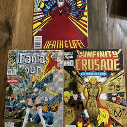 Marvel The Infinity Crusaders Issue 1, Fantastic Four 375,  Darkhawk 25, PS238 16 (signed),  Valiant Deathmate, Providence 2, Magnus Robot Fighter 25
