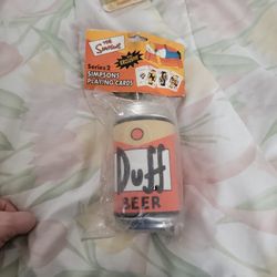 The Simpsons Playing Cards Inside Duff Beer Can