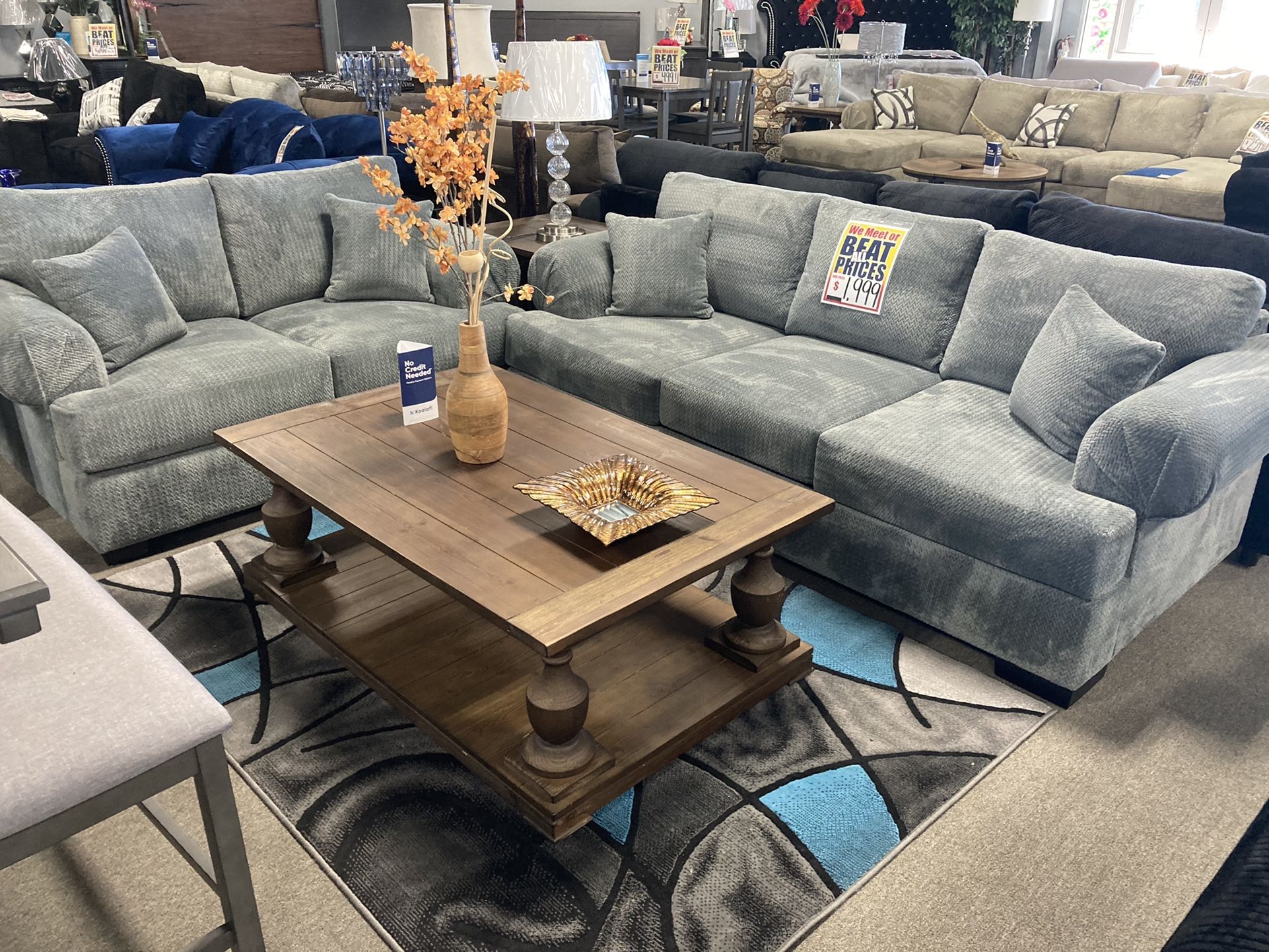 Sofa And Loveseat 💙😍 $1999’ Easy Financing!