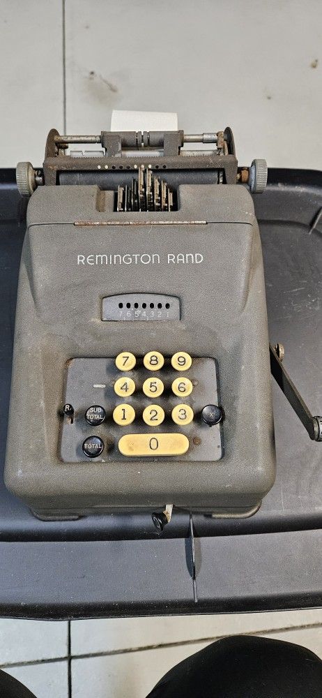Vintage Or Antique REMINGTON RAND adding Machine