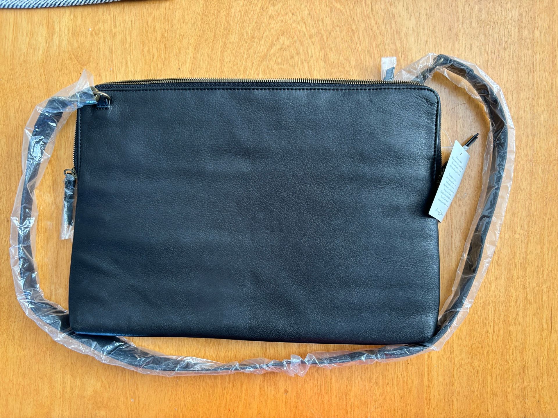 Mark and Graham Genuine Top Grain Leather Messenger Bag