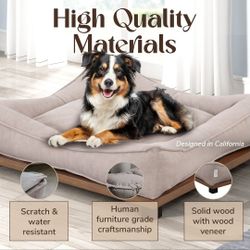 Wood Base Dog Bed 36x36