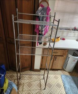 Bathroom over the toilet rack